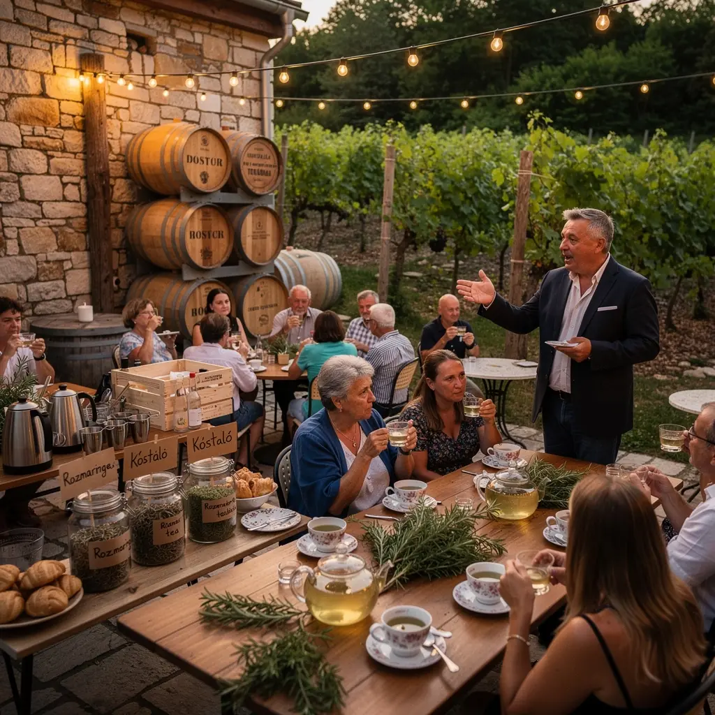 Gyönyörű rozmaring bokor, a napfényben csillogó levelekkel.